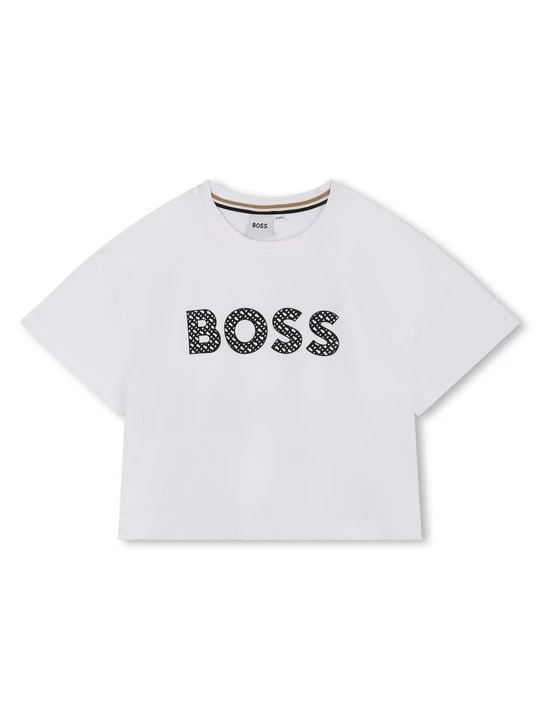 Zdjęcie produktu T-shirt z nadrukiem Boss biały