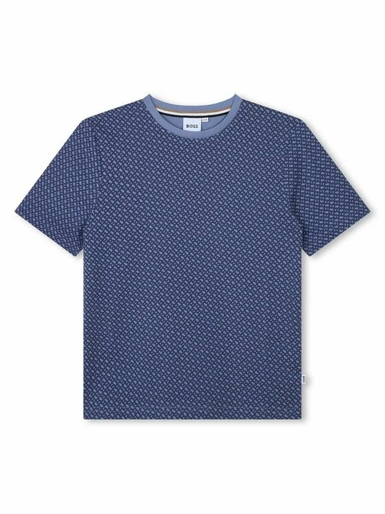 Zdjęcie produktu T-shirt z nadrukiem Boss niebieski