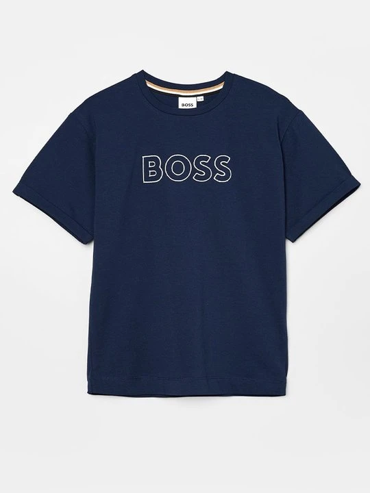 Zdjęcie produktu T-shirt z nadrukiem Boss szafirowy