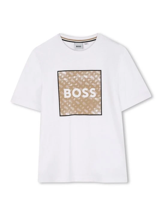 Zdjęcie produktu T-shirt z nadrukiem Boss biały