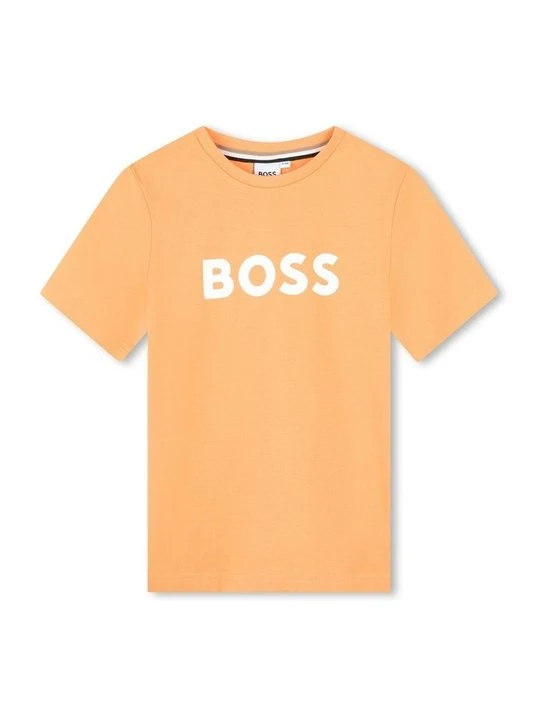 Zdjęcie produktu T-shirt z nadrukiem Boss pomarańczowy