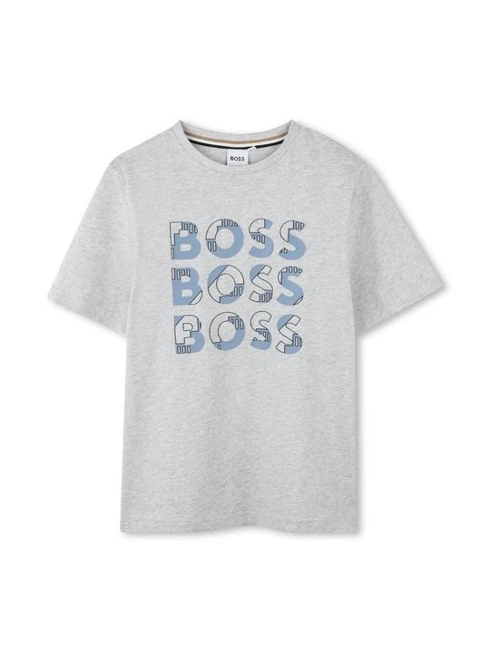 Zdjęcie produktu T-shirt z nadrukiem Boss szary