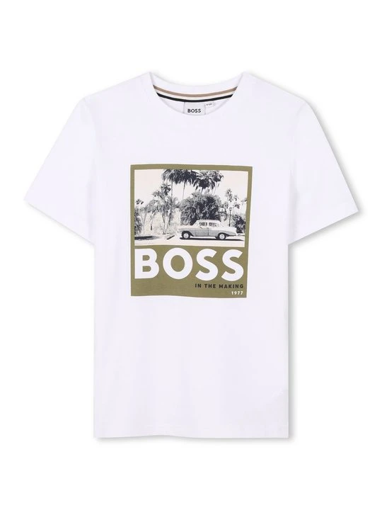 Zdjęcie produktu T-shirt z nadrukiem Boss zielony