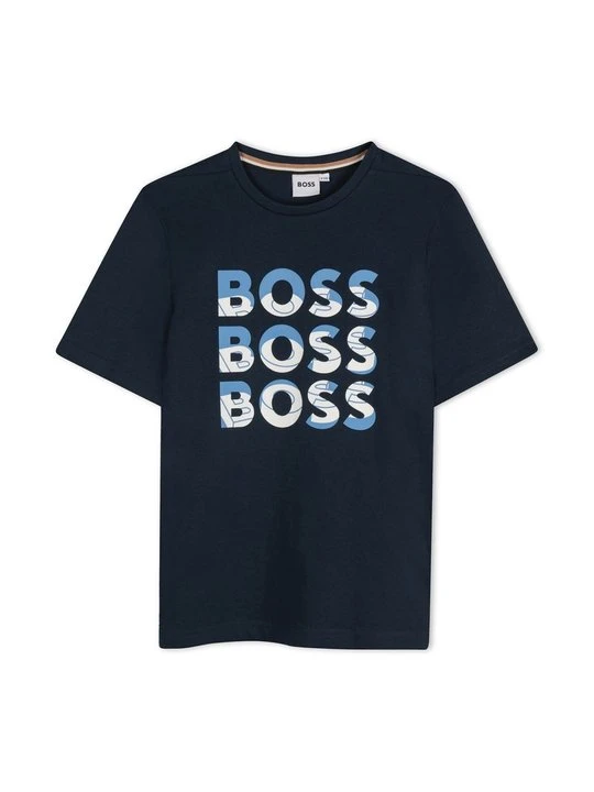 Zdjęcie produktu T-shirt z nadrukiem Boss niebieski