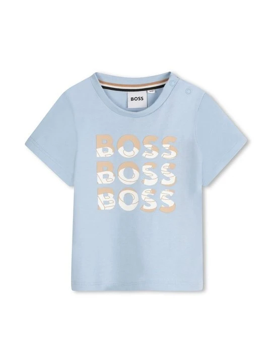 Zdjęcie produktu T-shirt z nadrukiem Boss niebieski
