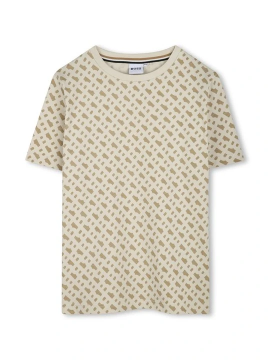 Zdjęcie produktu T-shirt z nadrukiem Boss beżowy