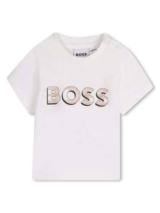Zdjęcie produktu T-shirt z nadrukiem Boss beżowy