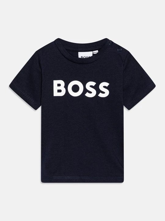 Zdjęcie produktu T-shirt z nadrukiem Boss granatowy