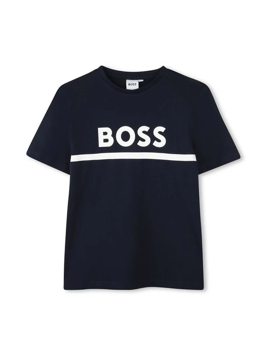Zdjęcie produktu T-shirt z nadrukiem Boss niebieski