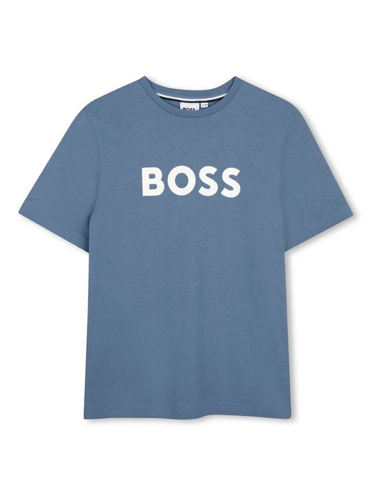 Zdjęcie produktu T-shirt z nadrukiem Boss niebieski