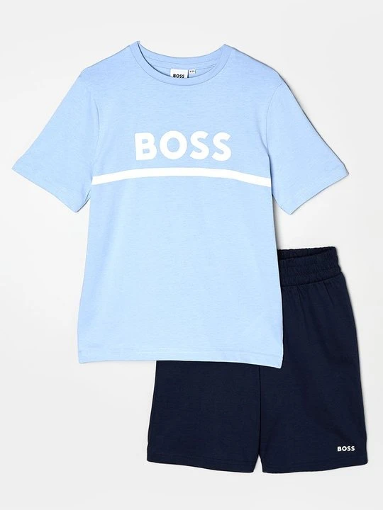 Zdjęcie produktu T-shirt z nadrukiem Boss niebieski