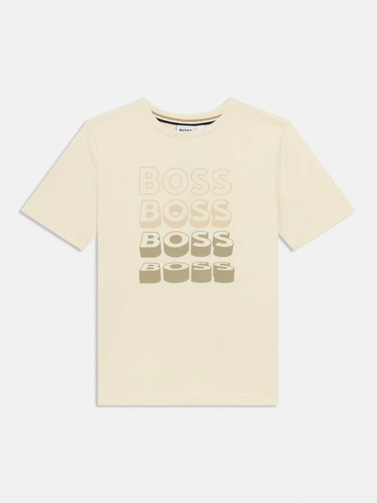 Zdjęcie produktu T-shirt z nadrukiem Boss piaskowy