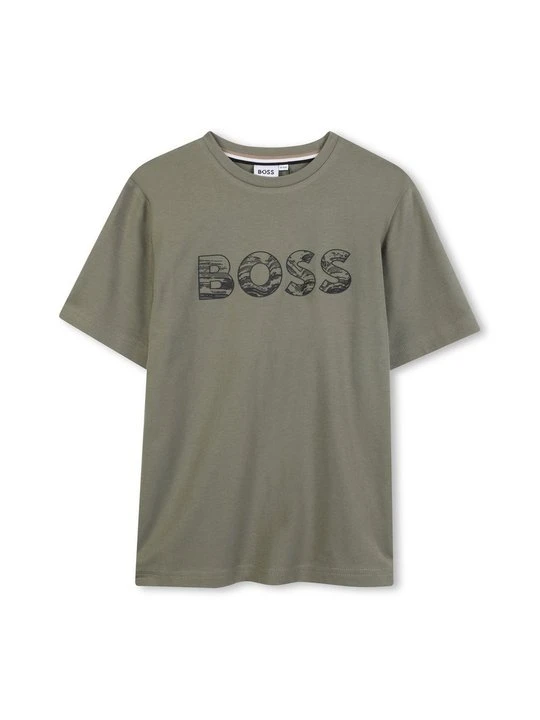 Zdjęcie produktu T-shirt z nadrukiem Boss zielony