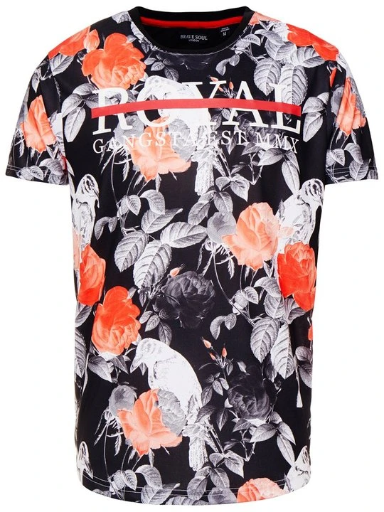 Zdjęcie produktu T-shirt z nadrukiem Brave Soul czarny