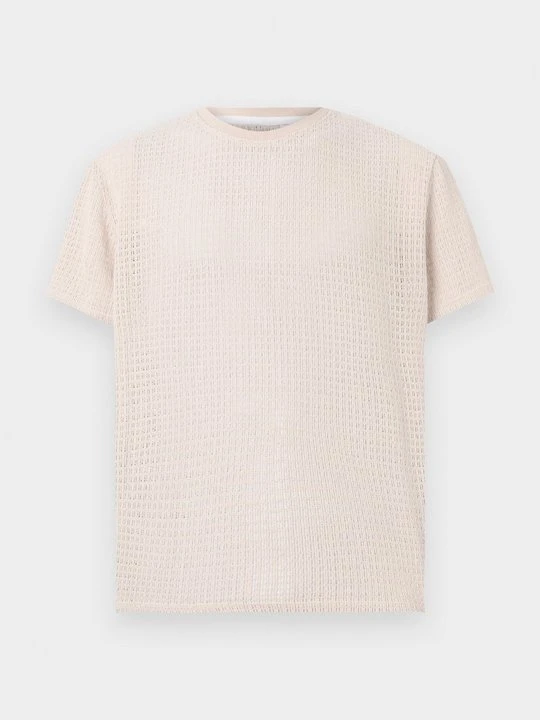 Zdjęcie produktu T-shirt z nadrukiem Brave Soul beżowy