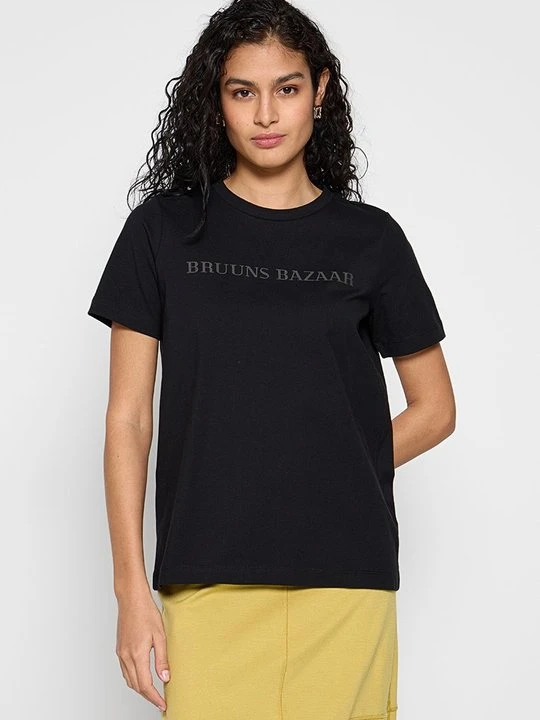 Zdjęcie produktu T-shirt z nadrukiem Bruuns Bazaar czarny
