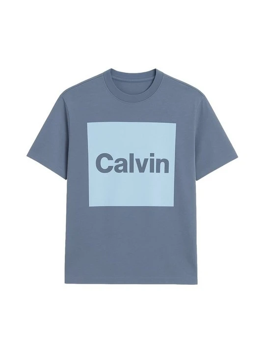 Zdjęcie produktu T-shirt z nadrukiem Calvin Klein niebieski