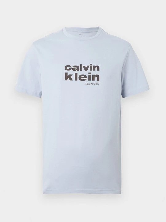 Zdjęcie produktu T-shirt z nadrukiem Calvin Klein jasnoniebieski