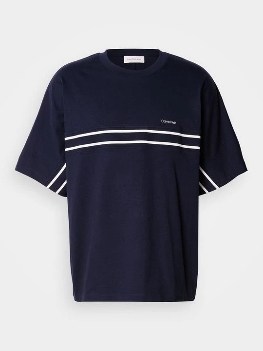 Zdjęcie produktu T-shirt z nadrukiem Calvin Klein granatowy