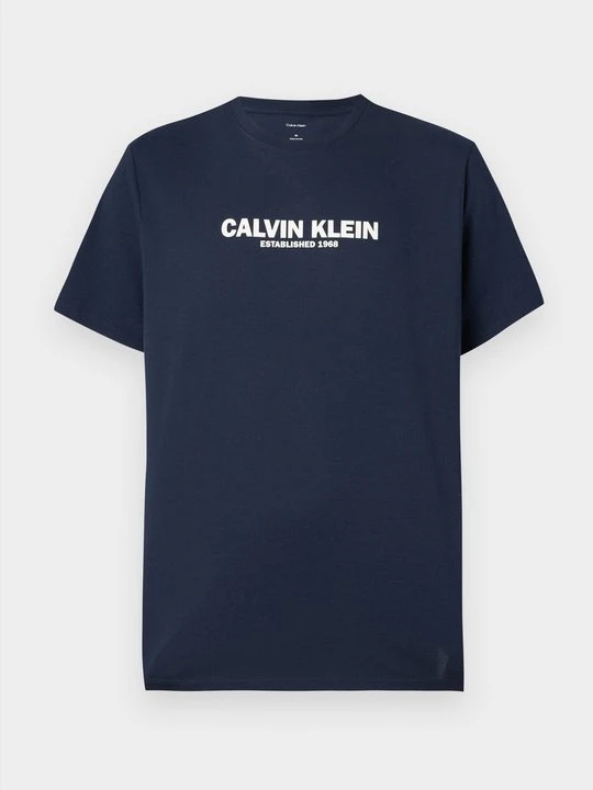 Zdjęcie produktu T-shirt z nadrukiem Calvin Klein granatowy