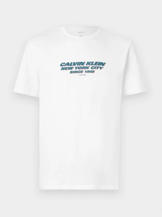 Zdjęcie produktu T-shirt z nadrukiem Calvin Klein biały