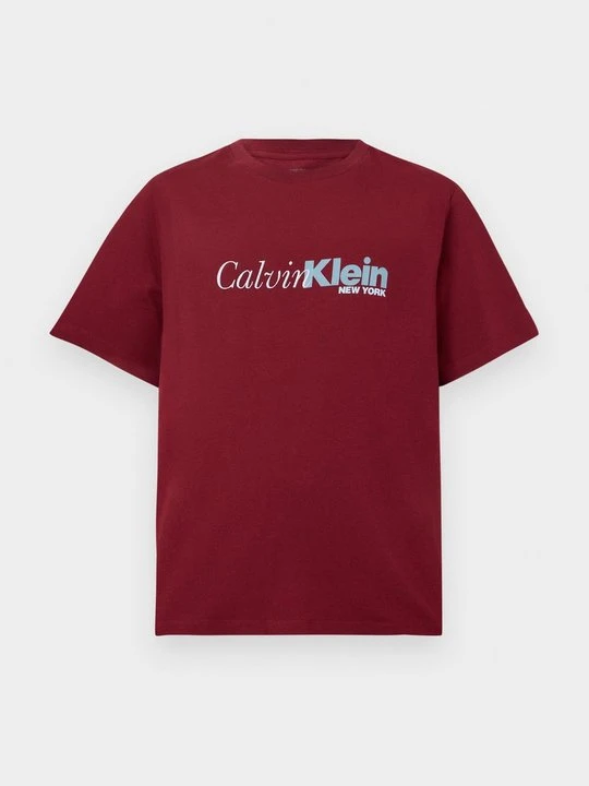Zdjęcie produktu T-shirt z nadrukiem Calvin Klein czerwony