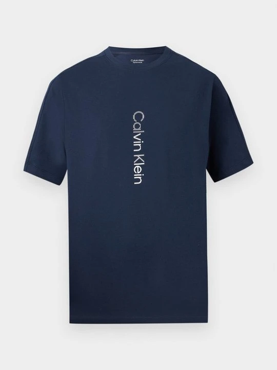 Zdjęcie produktu T-shirt z nadrukiem Calvin Klein granatowy