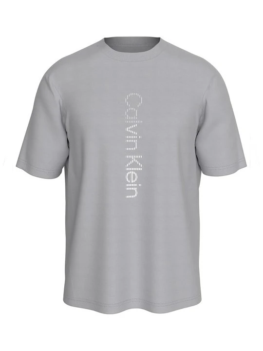 Zdjęcie produktu T-shirt z nadrukiem Calvin Klein jasnoszary