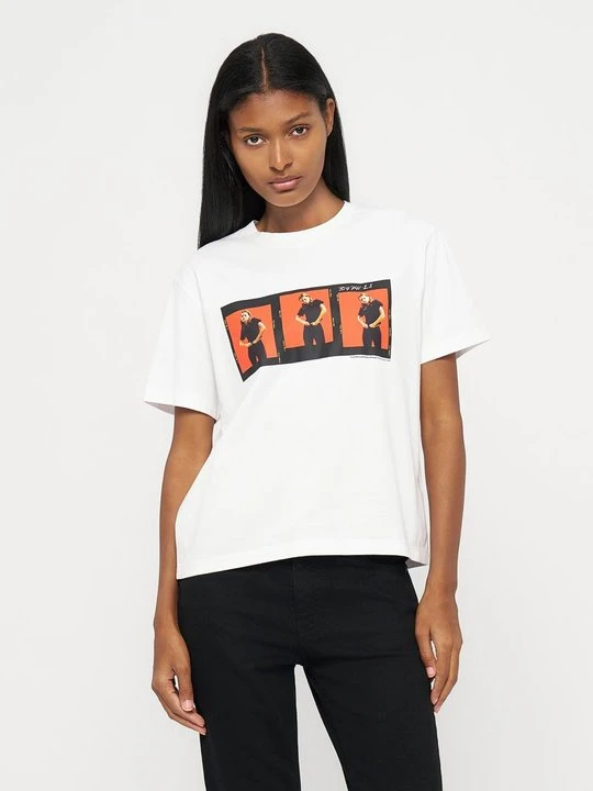 Zdjęcie produktu T-shirt z nadrukiem Calvin Klein biały