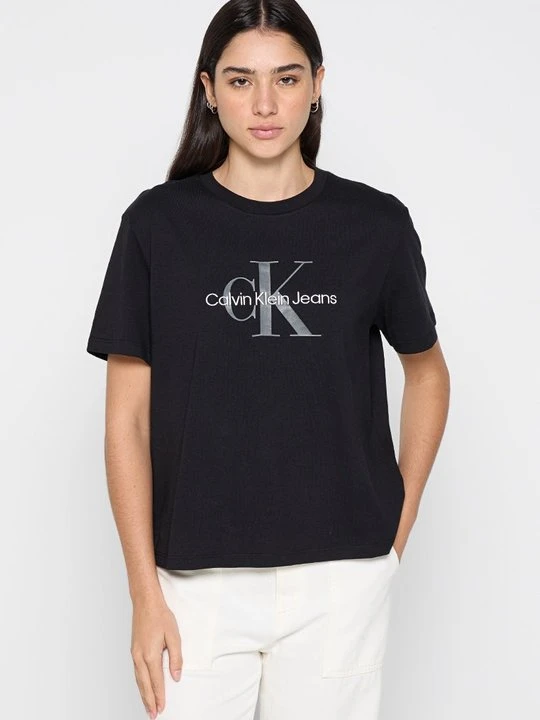 Zdjęcie produktu T-shirt z nadrukiem Calvin Klein Jeans czarny