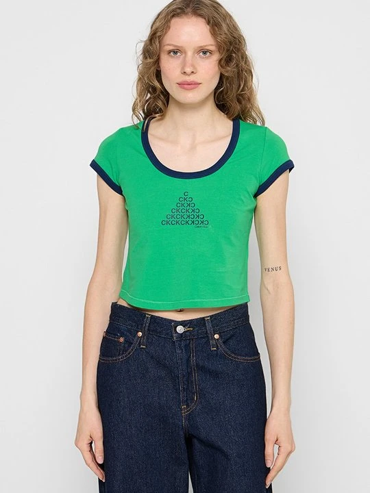 Zdjęcie produktu T-shirt z nadrukiem Calvin Klein Jeans zielony