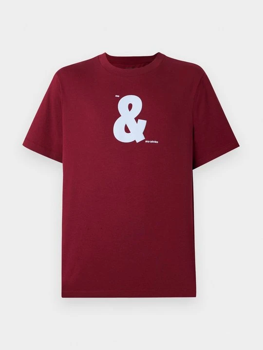 Zdjęcie produktu T-shirt z nadrukiem Calvin Klein Jeans czerwony