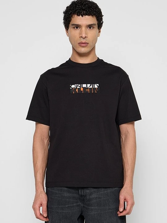 Zdjęcie produktu T-shirt z nadrukiem Calvin Klein Jeans czarny