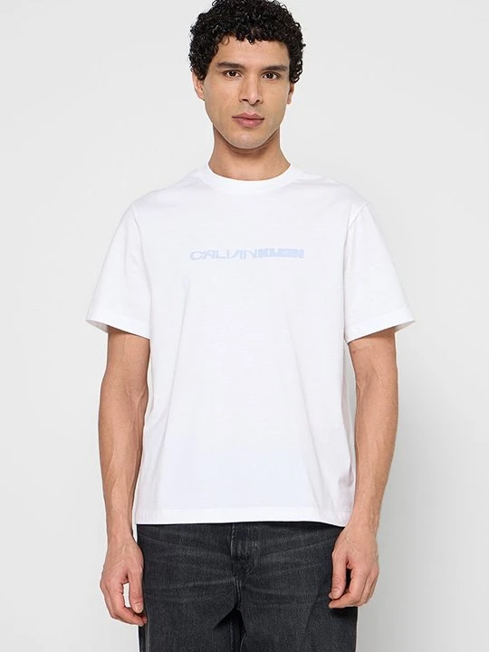Zdjęcie produktu T-shirt z nadrukiem Calvin Klein Jeans biały