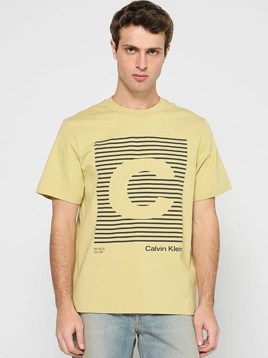 Zdjęcie produktu T-shirt z nadrukiem Calvin Klein Jeans zielony
