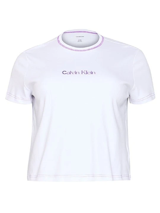 Zdjęcie produktu T-shirt z nadrukiem Calvin Klein Jeans biały