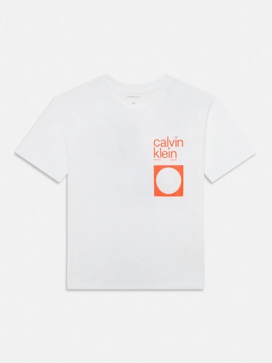 Zdjęcie produktu T-shirt z nadrukiem Calvin Klein Jeans biały