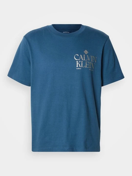 Zdjęcie produktu T-shirt z nadrukiem Calvin Klein Jeans petrol