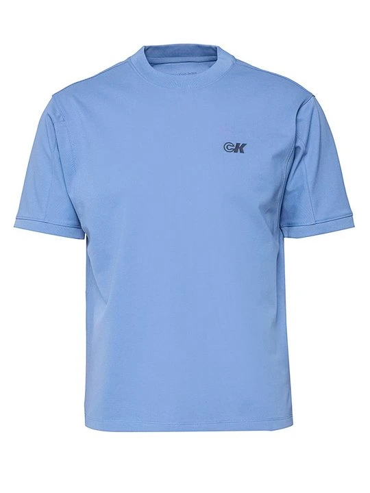 Zdjęcie produktu T-shirt z nadrukiem Calvin Klein Jeans niebieski