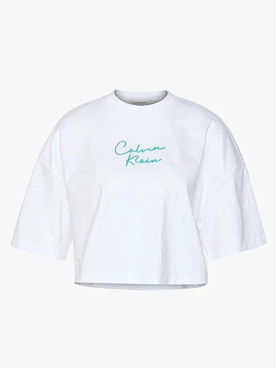 Zdjęcie produktu T-shirt z nadrukiem Calvin Klein Jeans biały