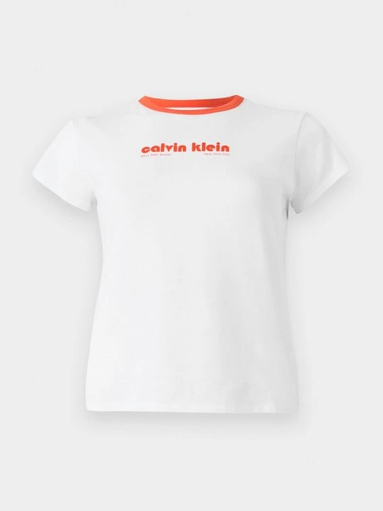Zdjęcie produktu T-shirt z nadrukiem Calvin Klein Jeans biały