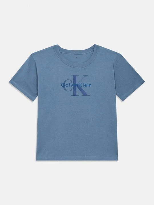 Zdjęcie produktu T-shirt z nadrukiem Calvin Klein Jeans jasnoniebieski