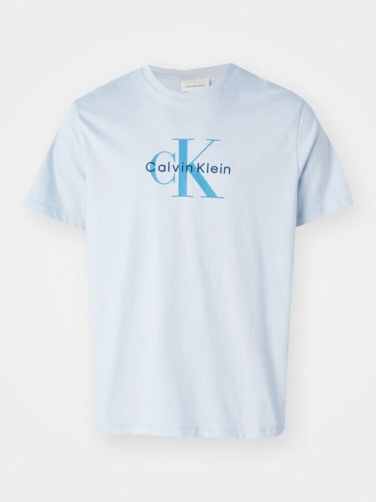 Zdjęcie produktu T-shirt z nadrukiem Calvin Klein Jeans jasnoniebieski