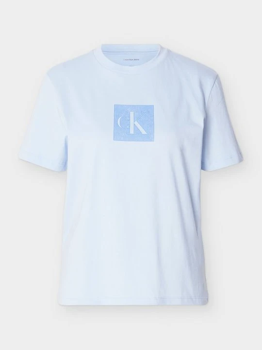 Zdjęcie produktu T-shirt z nadrukiem Calvin Klein Jeans jasnoniebieski