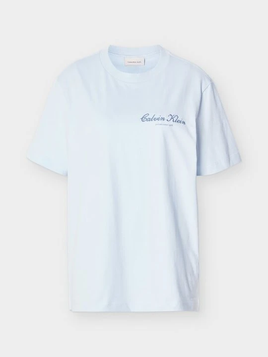 Zdjęcie produktu T-shirt z nadrukiem Calvin Klein Jeans jasnoniebieski