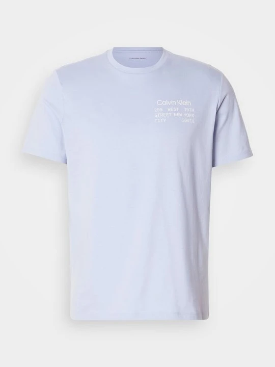 Zdjęcie produktu T-shirt z nadrukiem Calvin Klein Jeans jasnoniebieski