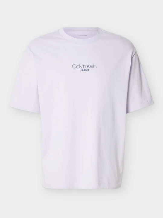 Zdjęcie produktu T-shirt z nadrukiem Calvin Klein Jeans liliowy
