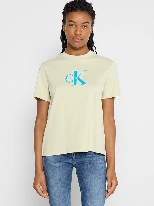 Zdjęcie produktu T-shirt z nadrukiem Calvin Klein Jeans zielony