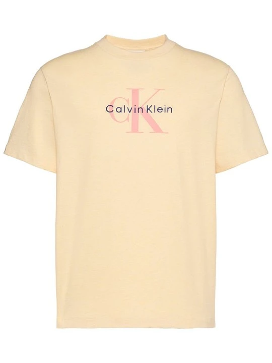 Zdjęcie produktu T-shirt basic Calvin Klein Jeans żółty