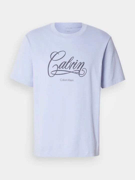 Zdjęcie produktu T-shirt z nadrukiem Calvin Klein Jeans jasnoniebieski